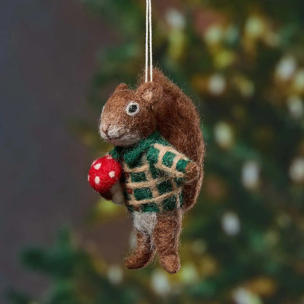 Foraging Squirrel Ornament