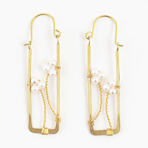 Framed Pearl Earring Altiplano