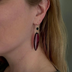 Garnet Flow Earring Fair Anita