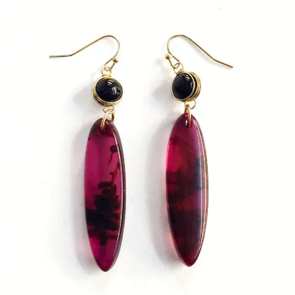 Garnet Flow Earring Fair Anita