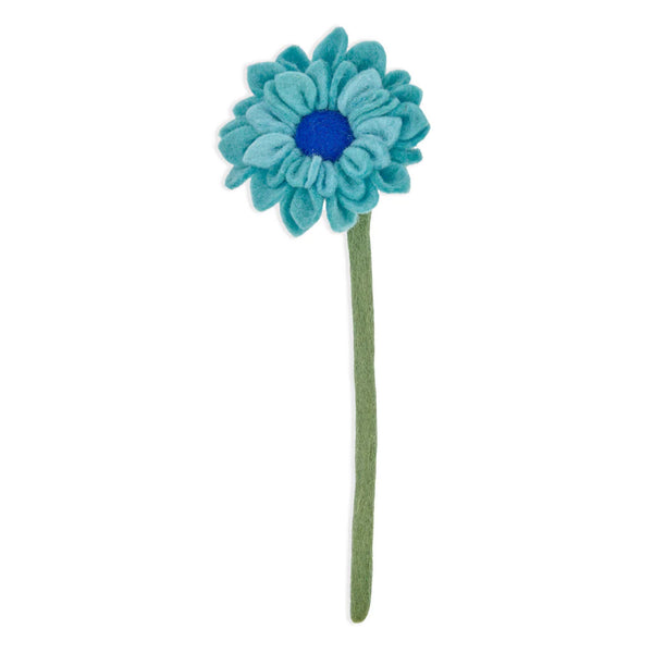 Felt Dahlia Flower  Global Goods Partners Blue  