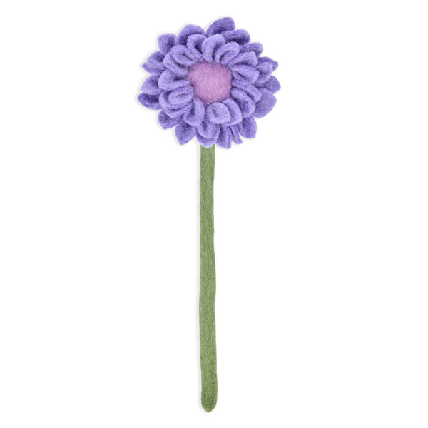 Felt Dahlia Flower  Global Goods Partners Purple  