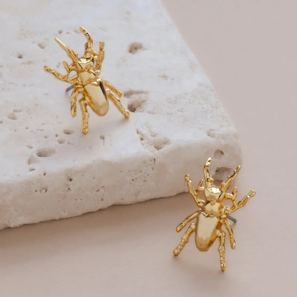Gold Scarab Earring Mayana