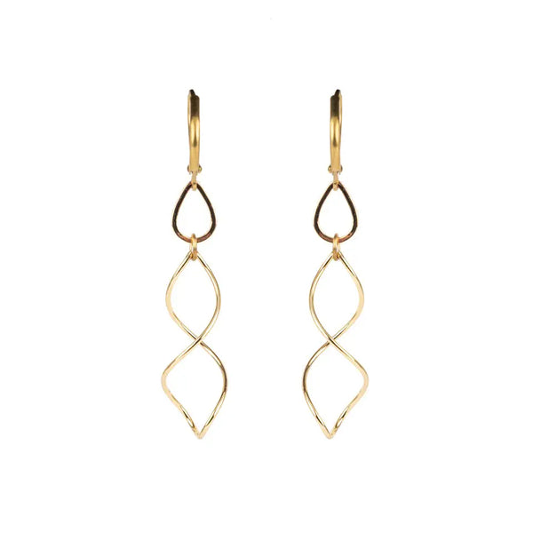 Gold Spiral Earring