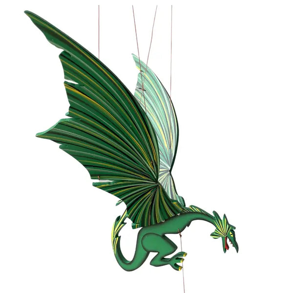 Green Flying Dragon Mobile Tulia's Artisan Gallery