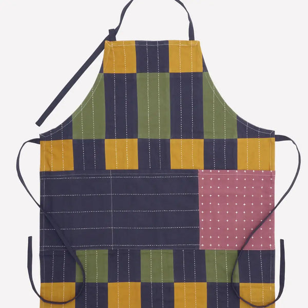 Adjustable Handstitched Bib Apron Anchal Project Ochre