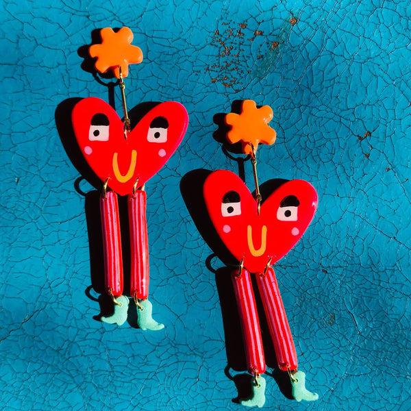 Heart Balloon Earring