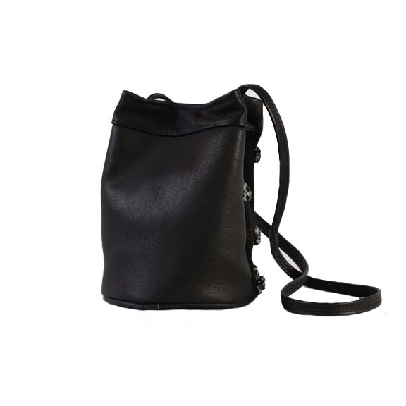 Inti Bucket Bag Jet Black/Brick Awamaki   