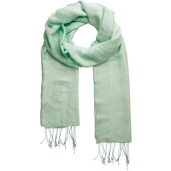 Silk/Linen Scarf Marquet Jade