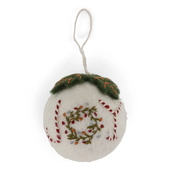 Joy Felt Ball Ornament Gry&Sif