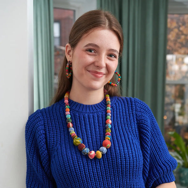 Kantha Sonnet Necklace WorldFinds