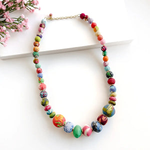 Kantha Sonnet Necklace WorldFinds