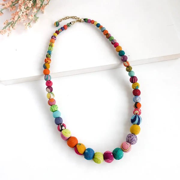 Kantha Sintra Necklace WorldFinds