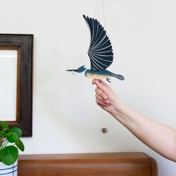 Belted Kingfisher Mobile Tulia's Artisan Gallery