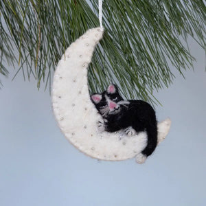 Kitty Moon Ornament dZi