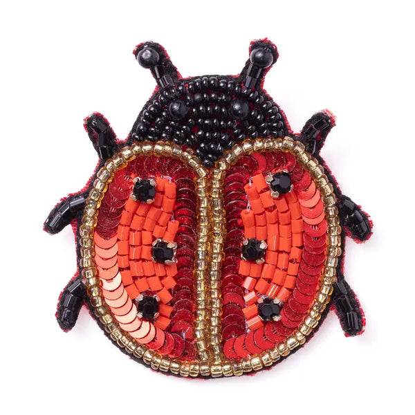 Beaded Brooch Matr Boomie Ladybug