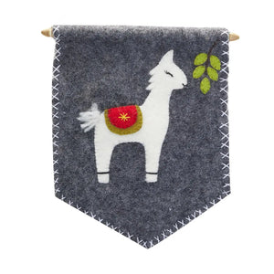 Llama Felt Banner Global Goods Partners