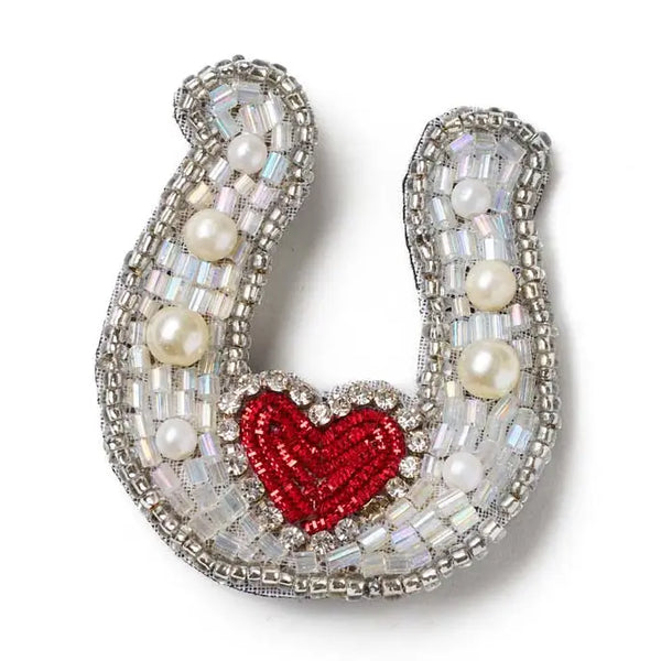 Beaded Brooch Matr Boomie Horseshoe