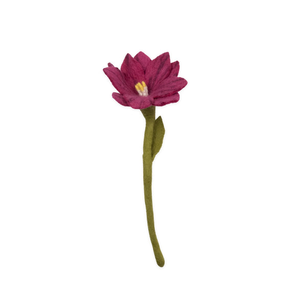 Felt Zinnia Flower Pink Global Goods Partners Magenta