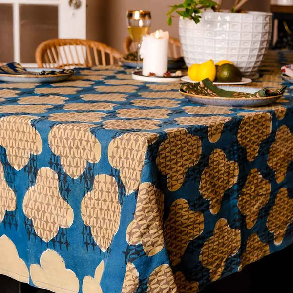 Block Print Tablecloth - 56x108 Ichcha Mali