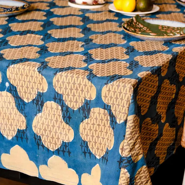 Block Print Tablecloth - 56x108 Ichcha