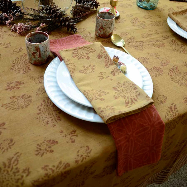 Block Print Tablecloth - 56x108 Ichcha
