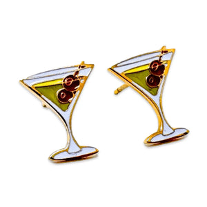 Martini Enamel Earring Jenny Lemons