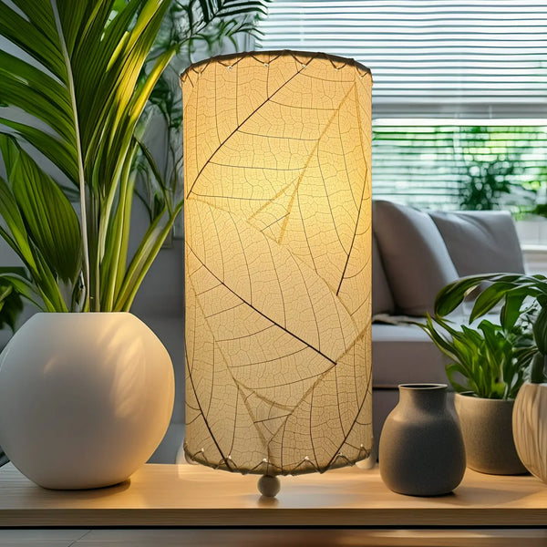 Mini Cocoa Leaf Cylinder Lamp Eangee Home Design Natural