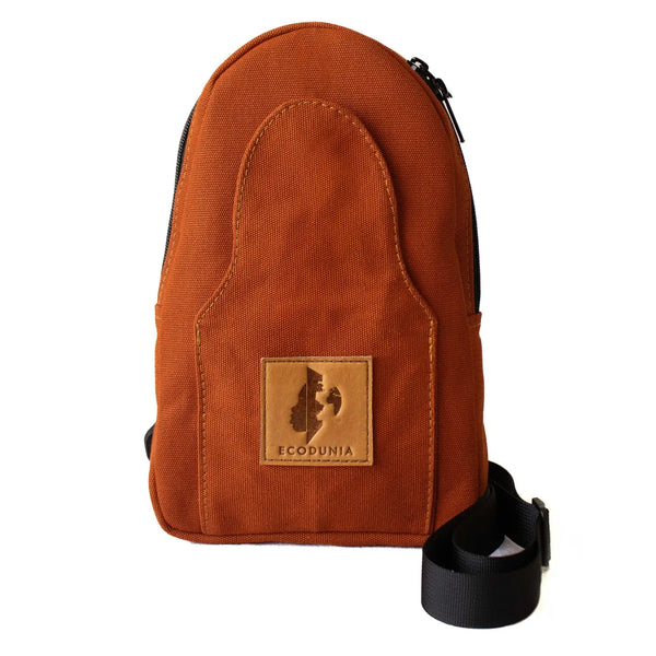 Canvas Mini Sling Bag Ecodunia Rust
