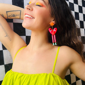 Heart Balloon Earring Delany And Blu