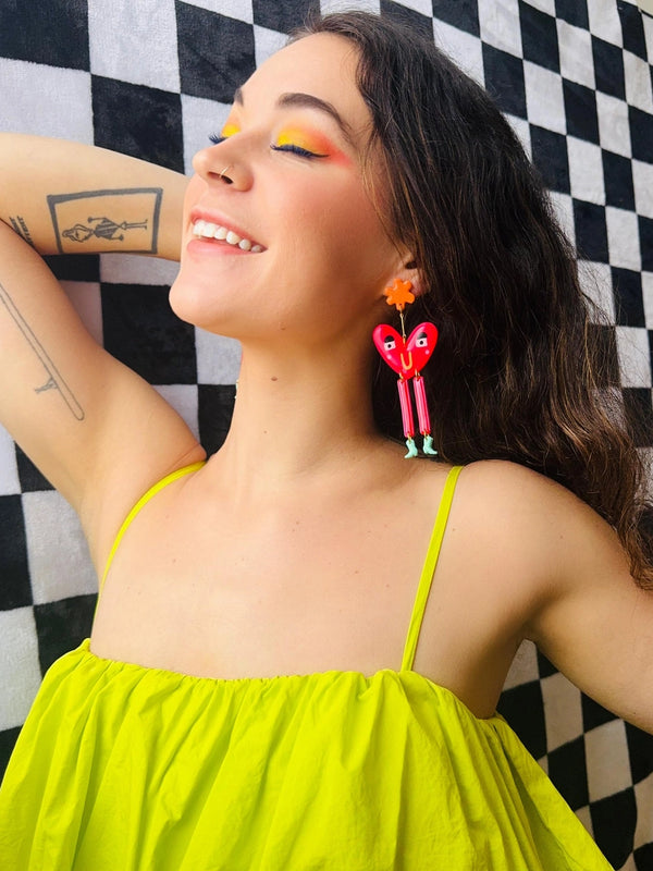 Heart Balloon Earring