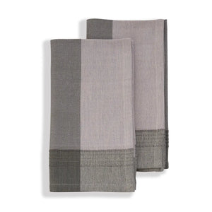 Raised Weave Napkin Set Sustainable Threads Moonbeam
