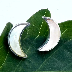 Mother Of Pearl Moon Earrings Women's Peace Collection