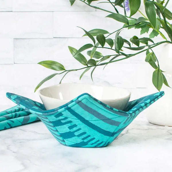 Batik Bowl Cozy Global Mamas Kenten Teal