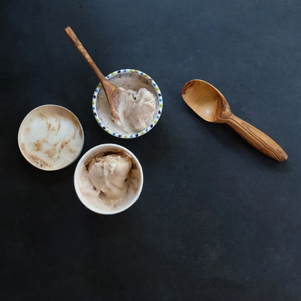Olive Wood Ice Cream Scoop Sobremesa