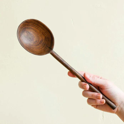 Teak Wood Hand Carved Utensils Serving Spoon Yewo Serving Spoon  