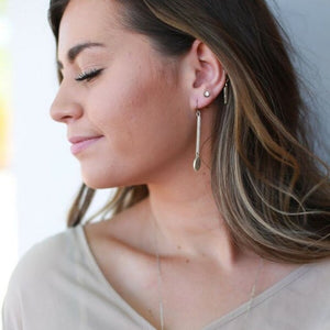 Seble Dangle Earrings Brass Fair Anita   