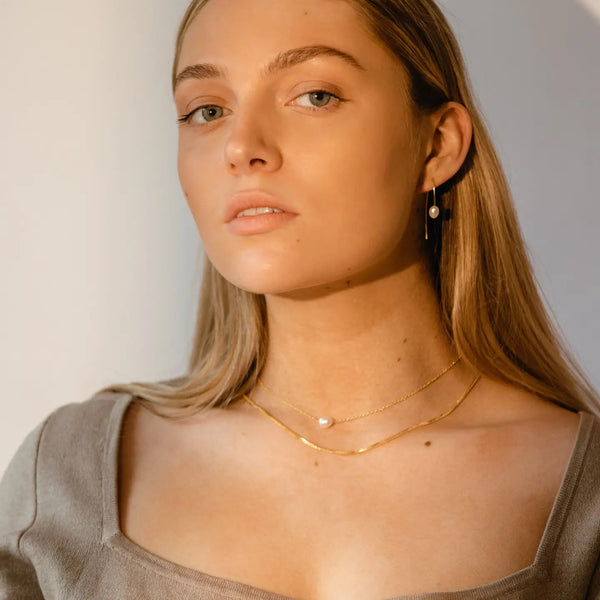 Pearl Threader Earring Rover & Kin