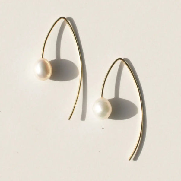 Pearl Threader Earring Rover & Kin