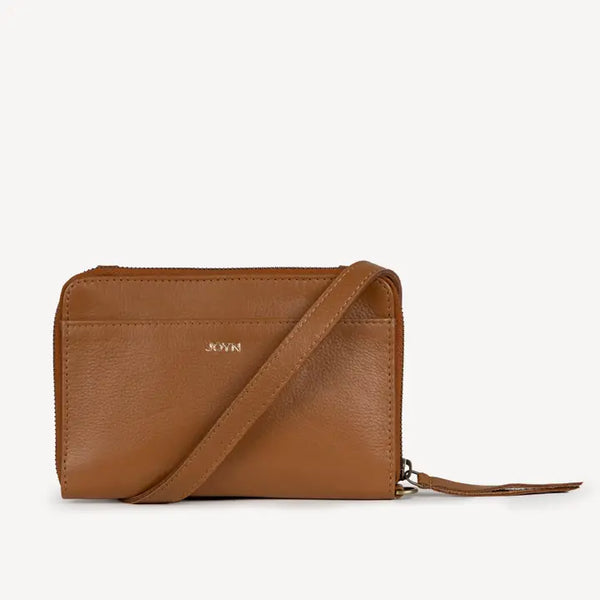 Reclaimed Leather Crossbody Wallet