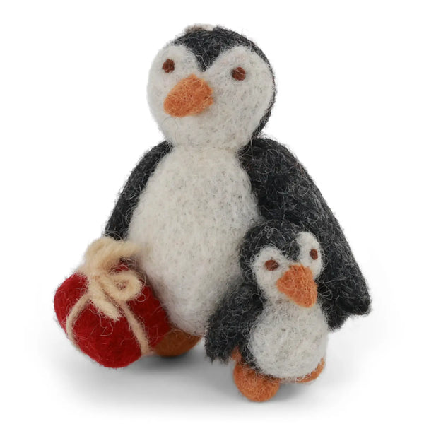 Penguin With Baby Ornament