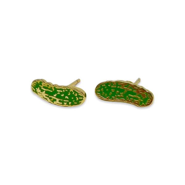 Pickle Enamel Earring Jenny Lemons