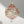Blown Glass Ornament Christmas Silver and Gold Dandarah Pink Carousel