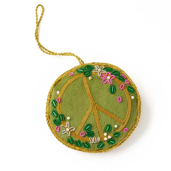 Embroidered Plush Ornament Matr Boomie Peace Sign