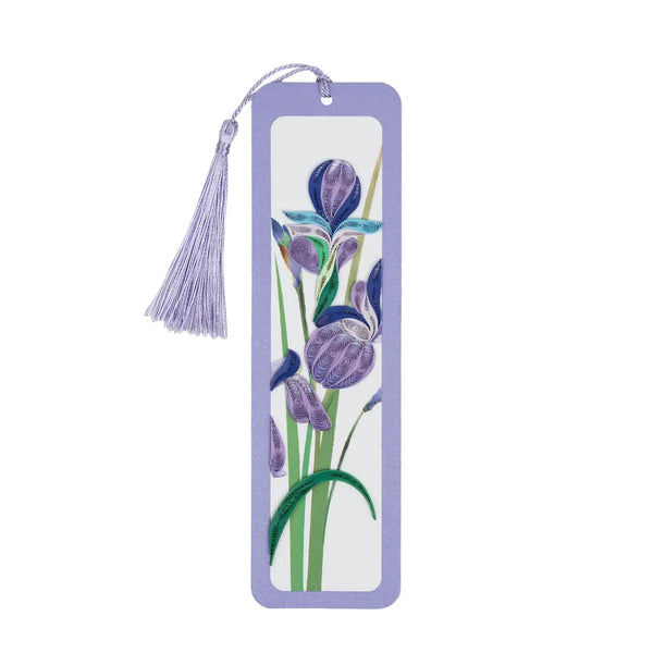Quilled Bookmark Quilling Card Purple Iris