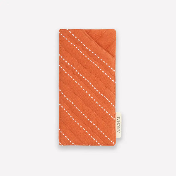 Quilted Glasses Case Anchal Project Apricot