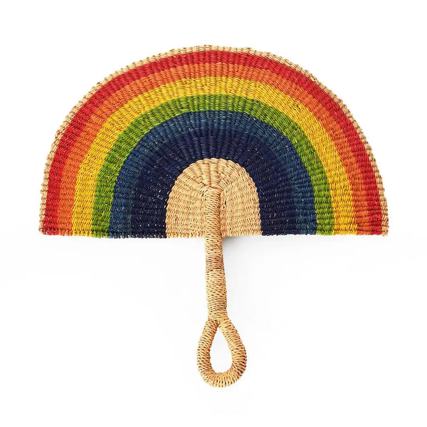 Elephant Grass Half-Moon Fan Swahili Rainbow