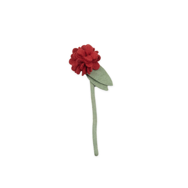 Felt Geranium Flower Light Blue Global Goods Partners Red