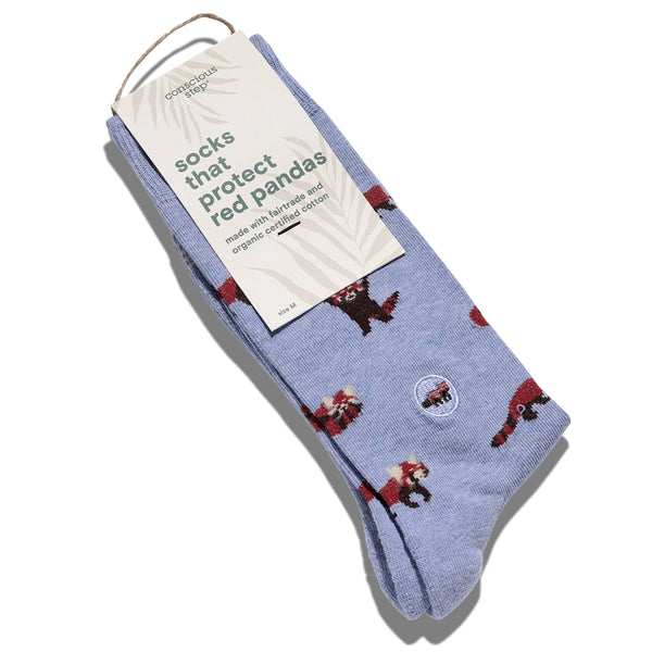 Red Panda Socks Conscious Step