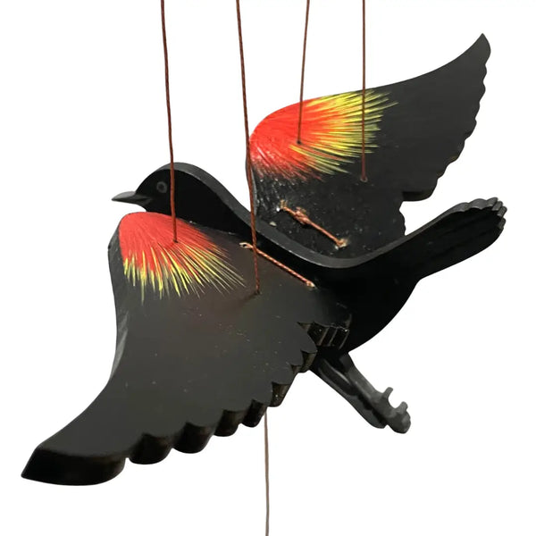 Red Winged Blackbird Mobile Tulia's Artisan Gallery
